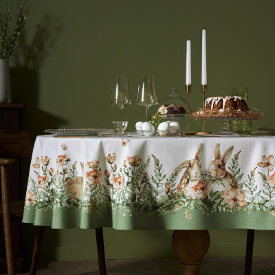 Скатерть овальная "SENSE", 140х180см, 100% хлопок,твил c пропиткой LEFARD 850-753-4-8