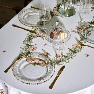 Скатерть овальная " SENSE" ,160х220см, 100% хлопок, твил c пропиткой LEFARD 850-753-41-10