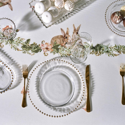 Скатерть овальная " SENSE" , 180х300см , зеленый, 100%хлопок , твил LEFARD 850-753-42-21