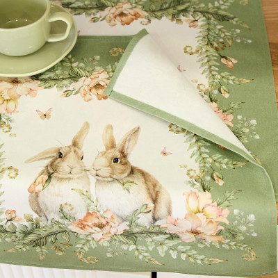 Набор салфеток из 2-х шт "SENSE" 40х40см, зеленый, 100% хлопок, твил, LEFARD 850-753-8-2