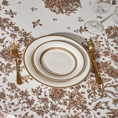Скатерть овальная "RICH GARDEN", 180х300см, 100% хлопок ,твил LEFARD 850-754-18-10