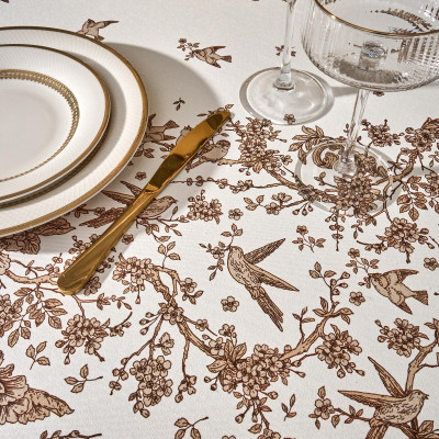 Скатерть овальная "RICH GARDEN", 180х300см, 100% хлопок ,твил LEFARD 850-754-18-12