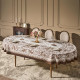 Скатерть овальная "RICH GARDEN", 180х300см, 100% хлопок ,твил LEFARD 850-754-18