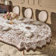 Скатерть овальная "RICH GARDEN", 180х300см, 100% хлопок ,твил LEFARD 850-754-18