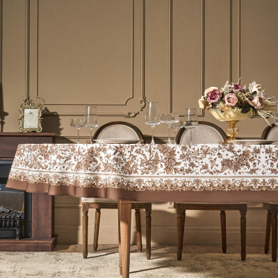 Скатерть овальная "RICH GARDEN", 180х300см, 100% хлопок ,твил LEFARD 850-754-18-6