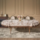 Скатерть овальная "RICH GARDEN", 180х300см, 100% хлопок ,твил LEFARD 850-754-18