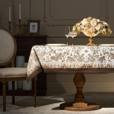 Скатерть " ROYAL GARDEN" 140х180см ,белый ,100% хлопок ,твил с пропиткой LEFARD 850-754-2-3