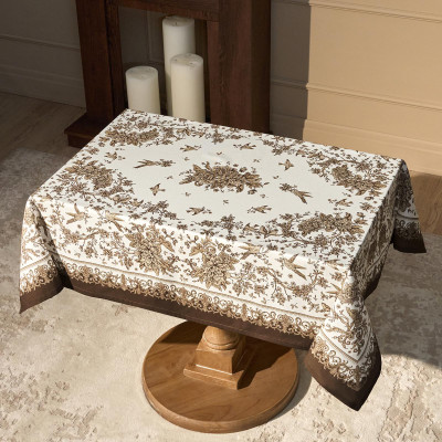 Скатерть " ROYAL GARDEN" 110х140см ,белый ,100% хлопок ,твил с пропиткой LEFARD 850-754-20-12