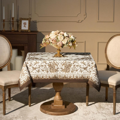 Скатерть " ROYAL GARDEN" 110х140см ,белый ,100% хлопок ,твил с пропиткой LEFARD 850-754-20