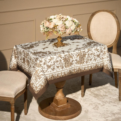 Скатерть " ROYAL GARDEN" 110х140см ,белый ,100% хлопок ,твил с пропиткой LEFARD 850-754-20-6