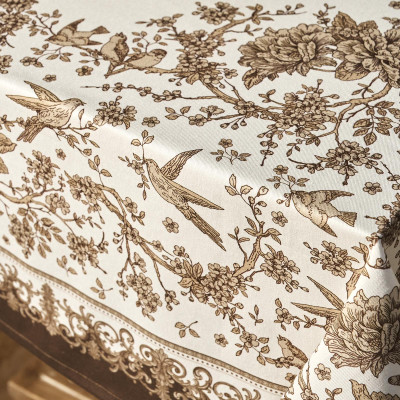 Скатерть " ROYAL GARDEN" 110х140см ,белый ,100% хлопок ,твил с пропиткой LEFARD 850-754-20-8