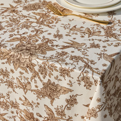 Скатерть "ROYAL GARDEN" 160х220см ,белый, 100% хлопок,твил пропитка LEFARD 850-754-21-9