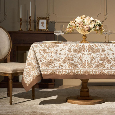 Скатерть "ROYAL GARDEN" 160х220см ,белый, 100% хлопок,твил пропитка LEFARD 850-754-21-3