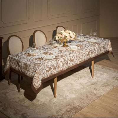 Скатерть " ROYAL GARDEN" 140х300см ,белый ,100% хлопок ,твил с пропиткой LEFARD 850-754-22-9