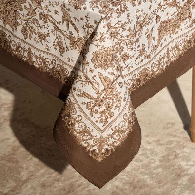 Скатерть " ROYAL GARDEN" 140х300см ,белый ,100% хлопок ,твил с пропиткой LEFARD 850-754-22-11