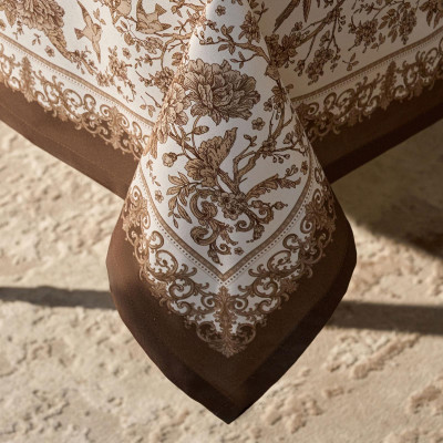 Скатерть " ROYAL GARDEN" 140х300см ,белый ,100% хлопок ,твил с пропиткой LEFARD 850-754-22-12