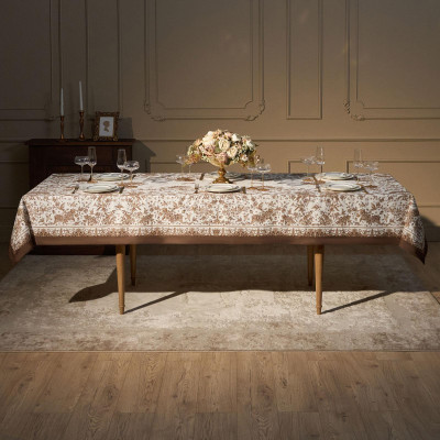 Скатерть " ROYAL GARDEN" 140х300см ,белый ,100% хлопок ,твил с пропиткой LEFARD 850-754-22-3
