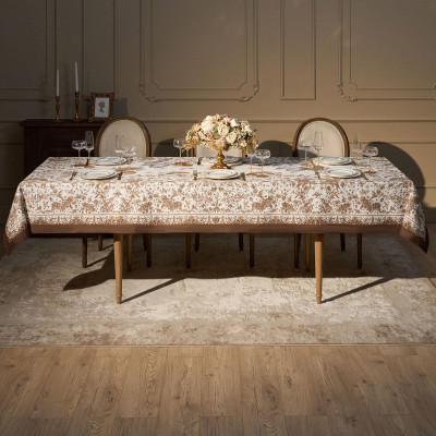 Скатерть " ROYAL GARDEN" 140х300см ,белый ,100% хлопок ,твил с пропиткой LEFARD 850-754-22