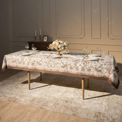 Скатерть " ROYAL GARDEN" 140х300см ,белый ,100% хлопок ,твил с пропиткой LEFARD 850-754-22-6