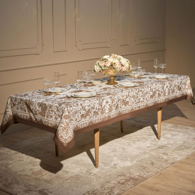 Скатерть " ROYAL GARDEN" 140х300см ,белый ,100% хлопок ,твил с пропиткой LEFARD 850-754-22-7