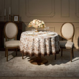 Скатерть круглая " ROYAL GARDEN" 190 см,белый ,100% хлопок ,твил с пропиткой LEFARD 850-754-23