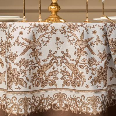 Скатерть круглая " ROYAL GARDEN" 150 см,белый ,100% хлопок ,твил с пропиткой LEFARD 850-754-24-7