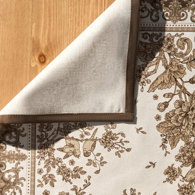 Дорожка " ROYAL GARDEN" 40х146см ,белый ,100% хлопок ,твил с пропиткой LEFARD 850-754-3-1