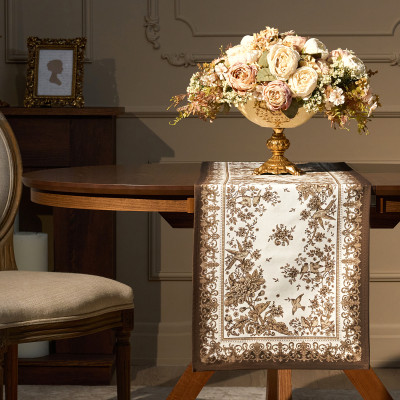 Дорожка " ROYAL GARDEN" 40х146см ,белый ,100% хлопок ,твил с пропиткой LEFARD 850-754-3-5