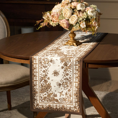 Дорожка " ROYAL GARDEN" 40х146см ,белый ,100% хлопок ,твил с пропиткой LEFARD 850-754-3-6