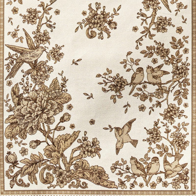 Дорожка на стол "RICH GARDEN", 45х300см, 100% хлопок, твил LEFARD 850-754-32-4