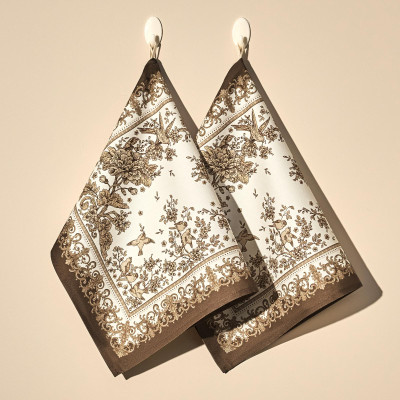 Набор полотенец из 2х шт "ROYAL GARDEN",белый ,40х60см твил,100% хлопок, LEFARD 850-754-6