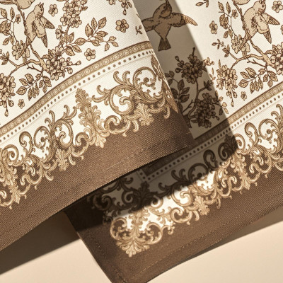 Набор полотенец из 2х шт "ROYAL GARDEN",белый ,40х60см твил,100% хлопок, LEFARD 850-754-6-4