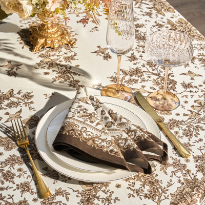 Набор салфеток из 2-х шт "ROYAL GARDEN",40х40см, 100% хлопок ,бежевый ,твил, LEFARD 850-754-8-6