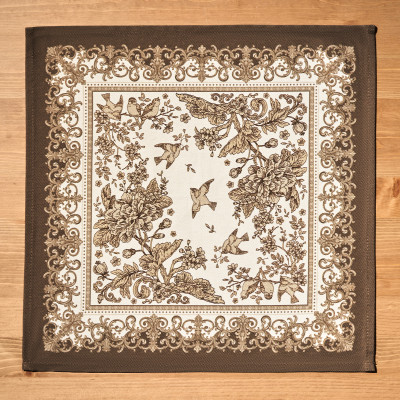 Набор салфеток из 2-х шт "ROYAL GARDEN",40х40см, 100% хлопок ,бежевый ,твил, LEFARD 850-754-8-7