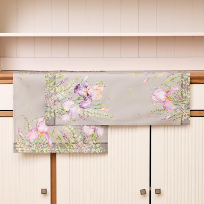 Набор полотенец из 2 шт " ИРИСЫ" 40х60см,серый,100% хлопок,твил LEFARD 850-755-6-4