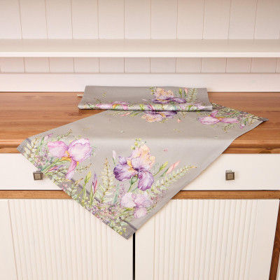 Набор полотенец из 2 шт " ИРИСЫ" 40х60см,серый,100% хлопок,твил LEFARD 850-755-6-5