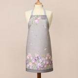 Фартук " ИРИСЫ" 60х70см, 100% хлопок, серый, твил, пропитка LEFARD 850-755-7