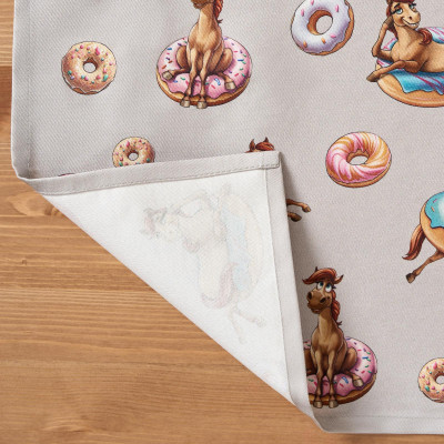 Фартук " ЛОШАДЬ В ПОНЧИКАХ" , 60х70см, 100% хлопок, твил, пропитка LEFARD 850-756-7-2