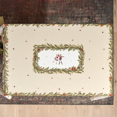 Скатерть " ЩЕЛКУНЧИК" 140х180см бежевый, 100%хлопок , твил LEFARD 850-757-2-13