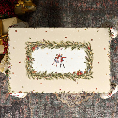 Скатерть " ЩЕЛКУНЧИК" 110х140см ,бежевый ,100% хлопок,твил LEFARD 850-757-20-17