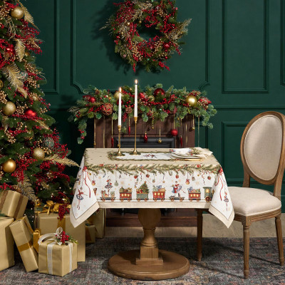 Скатерть " ЩЕЛКУНЧИК" 110х140см ,бежевый ,100% хлопок,твил LEFARD 850-757-20-5