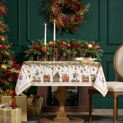 Скатерть " ЩЕЛКУНЧИК" 110х140см ,бежевый ,100% хлопок,твил LEFARD 850-757-20-6