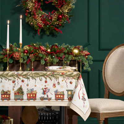 Скатерть " ЩЕЛКУНЧИК" 110х140см ,бежевый ,100% хлопок,твил LEFARD 850-757-20-7