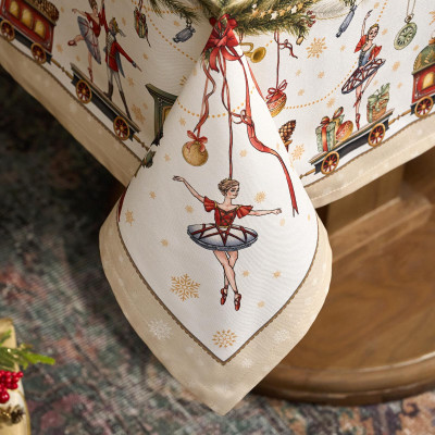 Скатерть " ЩЕЛКУНЧИК" 110х140см ,бежевый ,100% хлопок,твил LEFARD 850-757-20-8