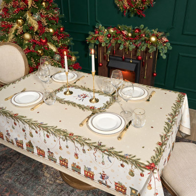 Скатерть " ЩЕЛКУНЧИК" 160х220см бежевый,100% хлопок,твил LEFARD 850-757-21-12