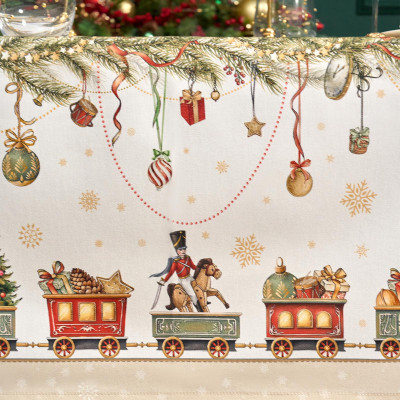 Скатерть " ЩЕЛКУНЧИК" 160х220см бежевый,100% хлопок,твил LEFARD 850-757-21-17