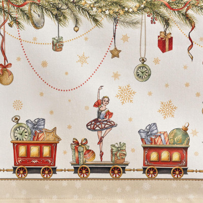 Скатерть " ЩЕЛКУНЧИК" 160х220см бежевый,100% хлопок,твил LEFARD 850-757-21-18