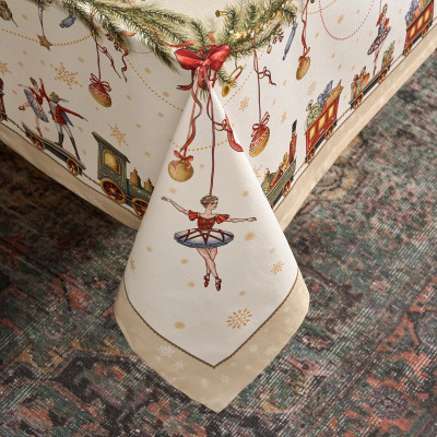 Скатерть " ЩЕЛКУНЧИК" 160х220см бежевый,100% хлопок,твил LEFARD 850-757-21-19