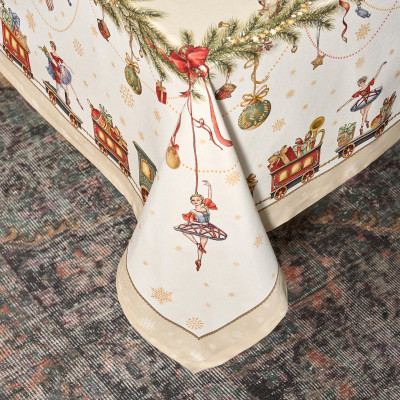 Скатерть " ЩЕЛКУНЧИК" 160х220см бежевый,100% хлопок,твил LEFARD 850-757-21-20