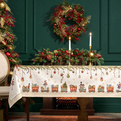 Скатерть " ЩЕЛКУНЧИК" 160х220см бежевый,100% хлопок,твил LEFARD 850-757-21-25